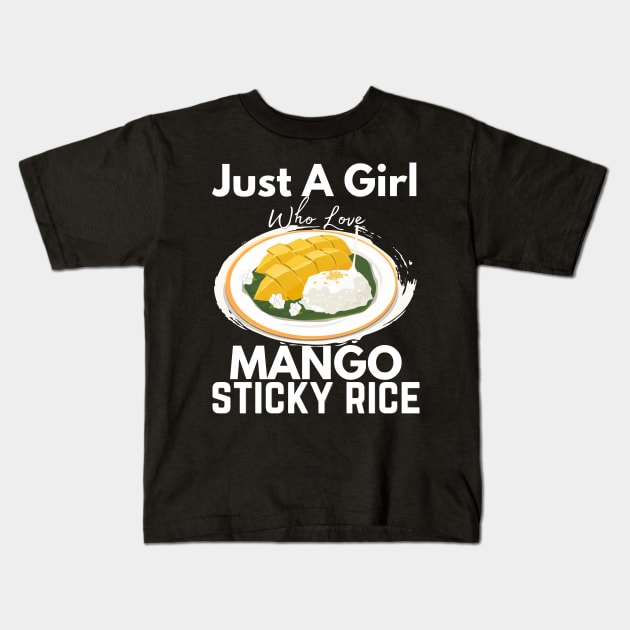 Mango Sticky Rice Milli Thailand Summer Food Lover I Lover Thailand Kids T-Shirt by Johner_Clerk_Design